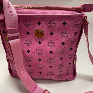 PINK MCM CROSSBODY! LIKE NEW!